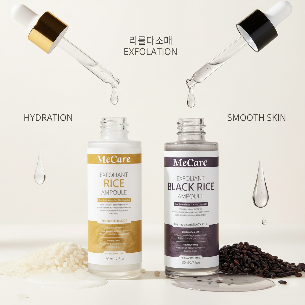 MeCare Rice Peel Ampoule Duo (White + Black)