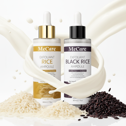 MeCare Rice Peel Ampoule Duo (White + Black)